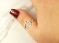 Thumb Ring for Men or Women//  Sterling SilverRing/Thumb Rings,Boho Style Rings,Pear Ring