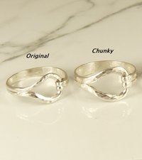 Thumb Ring for Men or Women//  Sterling SilverRing/Thumb Rings,Boho Style Rings,Pear Ring