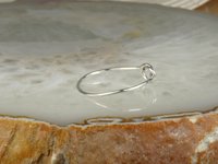 Sterling Silver Knot Ring, 18 gauge, Stacking Ring,Promise ring