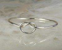 Sterling Silver Knot Ring, 18 gauge, Stacking Ring,Promise ring
