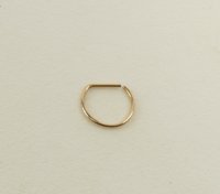 Septum Ring- gold nose ring-22 or 20 gauge Ring-lightweight  ring ,Thin ring