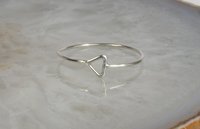 Triangle ring, Minimal Ring ,Geometric Sterling Silver Ring