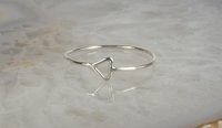 Triangle ring, Minimal Ring ,Geometric Sterling Silver Ring