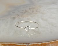 Triangle ring, Minimal Ring ,Geometric Sterling Silver Ring
