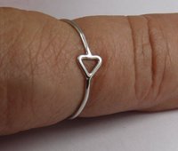 Triangle ring, Minimal Ring ,Geometric Sterling Silver Ring