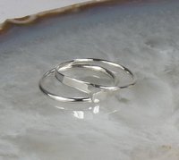 Sleeper Earrings, Tiny Hoops,Sterling Silver Hoop Earrings 20 gauge wire