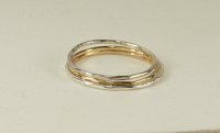 Silver or Gold Stacking Ring-Faceted Band Ring, 18 Gauge,Midi Ring