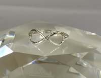 Infinity ring, Thumb Ring, Sterling Silver Midi Ring