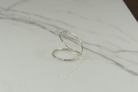 Midi Ring, X  Ring,Criss Cross,  Sterling Silver Ring, Index Finger Ring