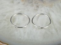 Sleeper earrings,  Sterling Silver Earrings,  Boho Earrings, 20 gauge wire