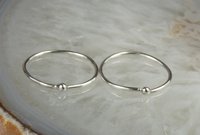 Sleeper earrings,  Sterling Silver Earrings,  Boho Earrings, 20 gauge wire