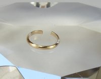 Toe Ring, 14 gauge Half Round wire, Smooth Gold filled toe ring