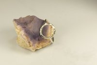 Circle ring, Hammered Ring,Open Circle Sterling Silver Ring, Handmade Ring