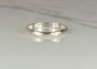 Wedding Ring-Sterling Silver ring,Hammered ring