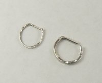 D Septum Ring, Sterling SilverNose Ring, 16 or 20 gauge Septum ring
