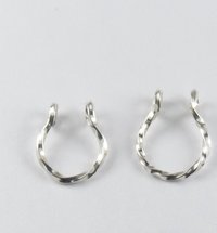Faux Septum Ring, Sterling Silver or gold filled nose ring-Fake Nose Ring