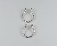 Faux Septum Ring, Sterling Silver or gold filled nose ring-Fake Nose Ring