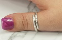 Thumb ring,Wrap around ring, Sterling Silver Ring