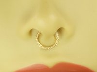 Gold Septum Ring, Sparkle or Twist Wire, 20 gauge Gold Filled-lightweight,  Nose Ring