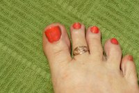 Toe Ring, Gold Filled Toe ring, Midi ring, Hammered Swirl Ring