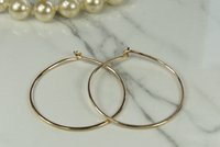 Gold Hoop Earrings, Hammered hoops,  14kt goldfilled earrings, 2 inch,2.5 inch