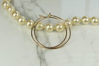 Gold Hoop Earrings, Hammered hoops,  14kt goldfilled earrings, 2 inch,2.5 inch