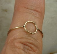 Karma ring, Purity ring,  gold circle ring
