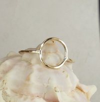 Karma ring, Purity ring,  gold circle ring