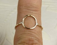 Karma ring, Purity ring,  gold circle ring