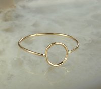 Karma ring, Purity ring,  gold circle ring