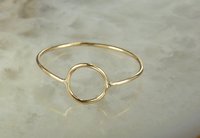 Karma ring, Purity ring,  gold circle ring
