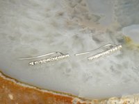 Bar Earring, Climber Earring, Sterling Silver Earring,  Boho earring