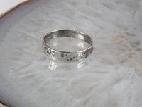Wedding ring Silver Band Ring-Oxidised ring, Sterling Silver ring-Thumb ring-Black ring