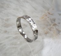 Wedding ring Silver Band Ring-Oxidised ring, Sterling Silver ring-Thumb ring-Black ring