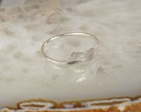 Toe Ring, Sterling Silver crossover,Adjustable Toe ring, Hammered Ring, Body Jewelry