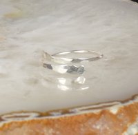 Toe Ring, Sterling Silver crossover,Adjustable Toe ring, Hammered Ring, Body Jewelry