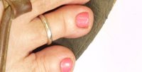 Toe Ring, Sterling Silver,Adjustable Toe ring, Body Jewelry