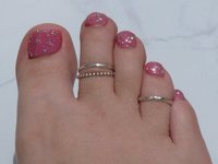 Toe Ring, Sterling Silver,Adjustable Toe ring, Body Jewelry