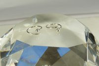 Sleeper earrings,Tiny Hoops,  Sterling Silver hoops,   Single piercing Hoop Earrings-20 gauge wire,Sterling Silver earrings