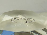 Sleeper earrings,Tiny Hoops,  Sterling Silver hoops,   Single piercing Hoop Earrings-20 gauge wire,Sterling Silver earrings