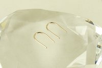 Arc Earrings, U earrings,Open hoop earrings, Gold Arc Earrings or Sterling Silver