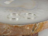 Stacking Rings, Thumb  ring,Sterling Silver Ring-Silver Hammered or smooth Ring-Band Ring
