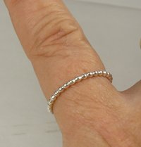 Sterling Silver Bead Ring, Bubble ring,925 Sterling Silver