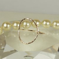 Open Circle ring, Karma Ring, Big Circle Ring,18 gauge Gold Filled Wire,O Ring