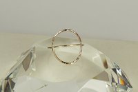 Open Circle ring, Karma Ring, Big Circle Ring,18 gauge Gold Filled Wire,O Ring
