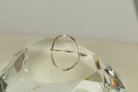 Open Circle ring, Karma Ring, Big Circle Ring,18 gauge Gold Filled Wire,O Ring