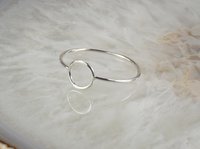Circle ring, Purity Ring, Sterling Silver Ring, Minimal Ring,Boho Look