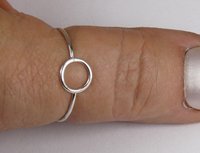 Circle ring, Purity Ring, Sterling Silver Ring, Minimal Ring,Boho Look