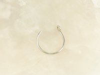Sterling Silver Lip Ring-Faux Lip Ring-Silver Lip Ring-Fake lip Ring