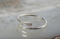 Thumb Ring, Bypass ring, Smooth Wrap Ring, Midi Ring 16 gauge wire